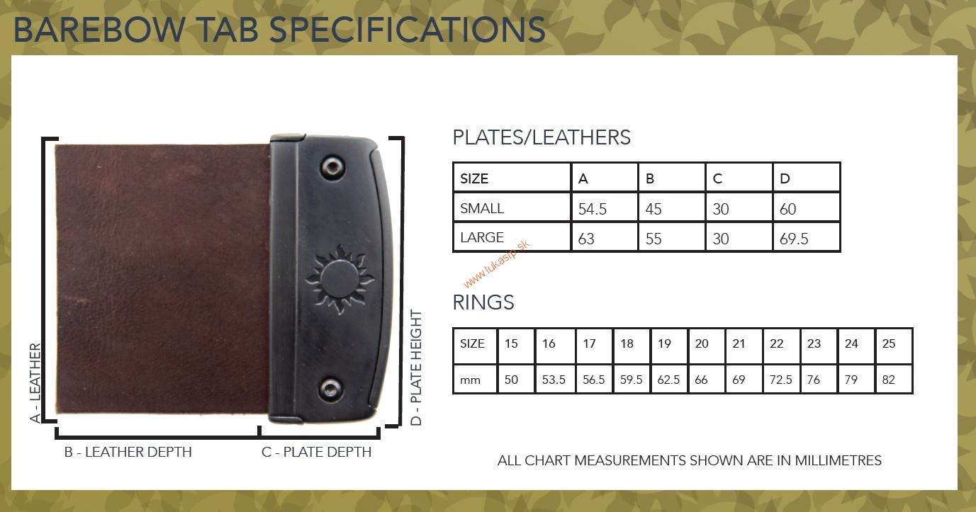 Náhradní kůže s deštičkou na Fairweather barebow tab