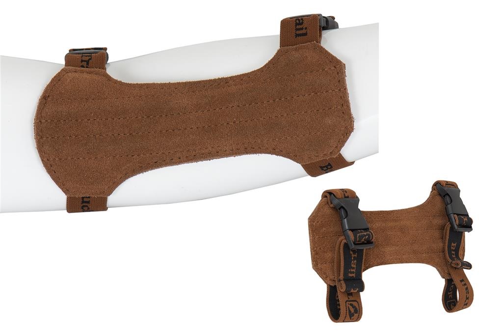 Chránič předloktí kožený Medium 18cm, hnědý