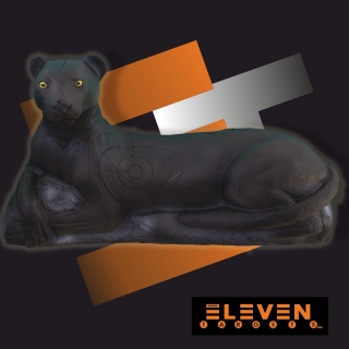 3D ležící panter Eleven - černý