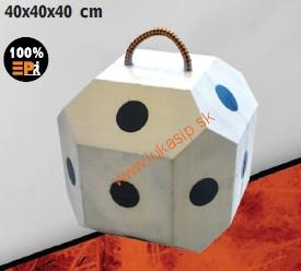 Kostka Eleven 40x40x40 s madlem