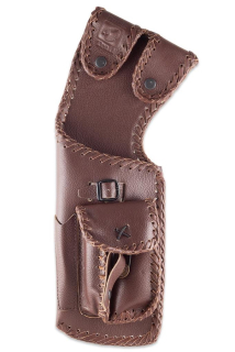 Toulec kožený krátký Aztec 44cm hnědý