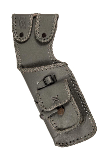 Toulec kožený krátký Aztec 44cm šedý